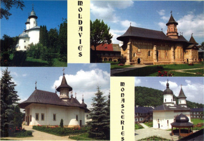 Carte Postala Romania CP RO004 - Colaj manastiri din Moldova foto