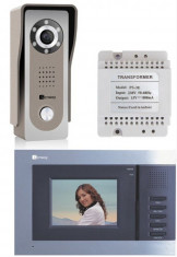 Kit complet Videointerfon rezidential Genway 3.5 inch- 1 familie foto