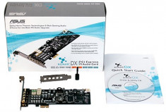 Placa de sunet asus xonar dx pci-e x1 insotita de cutie si cd - transport gratuit foto