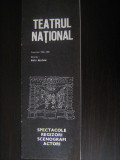 Program Teatrul National Bucuresti - spectacole, regizori, scenografi, actori (stagiunea 1984-1985)