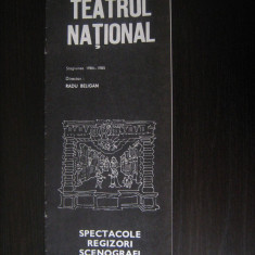 Program Teatrul National Bucuresti - spectacole, regizori, scenografi, actori (stagiunea 1984-1985)