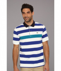 barbati Lacoste Short Sleeve Bar Stripe Polo Shirt | 100% original | Livrare cca 10 zile lucratoare | Aducem pe comanda orice produs din SUA foto