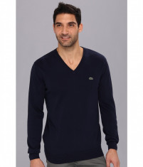 Pulover barbati Lacoste Cotton Jersey V-Neck Sweater | 100% original | Livrare cca 10 zile lucratoare | Aducem pe comanda orice produs din SUA foto