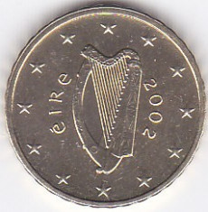 Moneda Irlanda 10 Euro Centi 2002 - KM#35 UNC foto