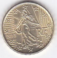 Moneda Franta 10 Euro Centi 2013 - KM#1410 UNC foto