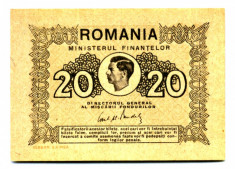 ROMANIA 20 LEI 1945 STARE NECIRCULAT foto