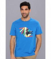 Lacoste Short Sleeve Jersey Multicolor Crocodile Graphic Tee-Shirt|100% original|Livr. din SUA in cca 10 zile foto
