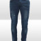Blugi tip Zara - Model cu genunchi - CONICI - Slim fit - Masuri: 27 - ALBASTRI - Model NOU