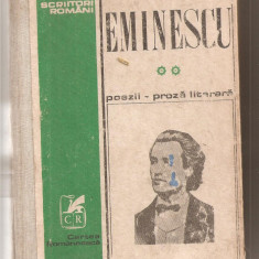 (C5262) POEZII, PROZA LITERARA DE MIHAIL EMINESCU, VOL. 2, EDITURA CARTEA ROMANEASCA, 1978