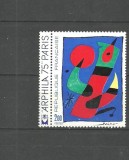 Franta 1974 - PICTURA SUPRAREALISTA de JOAN MIRO, timbru nestampilat, B16, Arta