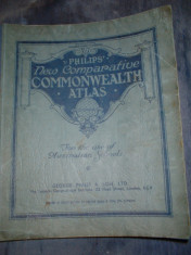 Philips New Comparative Commonwealth Atlas 1949 foto