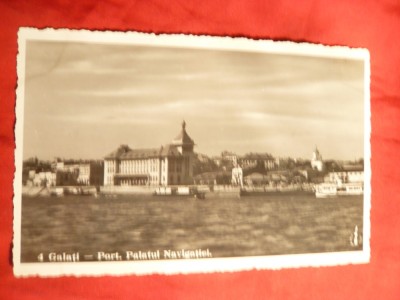 Ilustrata - Galati -Portul -Palatul Navigatiei , Ed. Eminescu -P.Bitir 1936 foto