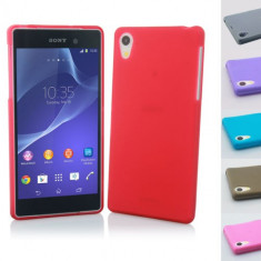 Husa rosie silicon Sony Xperia Z2 + folie protectie ecran + expediere gratuita Posta foto