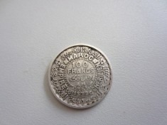 Banuti argint MONEDA ARGINT MAROC 1953 - 100 FRANCS foto