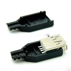 Conector USB type A mama foto