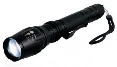 Lanterna POLICE 1200 W + Led Cree XML T6 + ULTRA Zoom Incarcator + 2 Acumulatori 4200 mAh foto