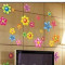 Sticker - autocolant decorativ pentru perete model flori viu colorate