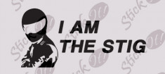 I am the stig_Sticker Auto_Tuning_CSTA-543-Dimensiune: 15 cm. X 7.5 cm. - Orice culoare, Orice dimensiune foto