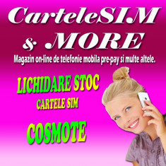 Cartele SIM Cosmote numar 07xy.14.13.12 foto