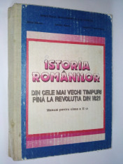 Manual pentru clasa a X - a, ISTORIA ROMANILOR - 1992 foto