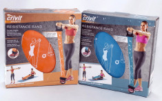 Extensor pentru exercitii Pilates - Banda Latex - Albastru sau Portocaliu - Nou foto