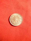 Moneda 10 rap. 1926 Elvetia , Cu-Ni , cal.NC