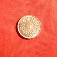 Moneda 10 rap. 1926 Elvetia , Cu-Ni , cal.NC