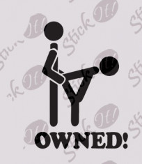 Owned!_Sticker Auto_Tuning_CSTA-545-Dimensiune: 15 cm. X 11.2 cm. - Orice culoare, Orice dimensiune foto