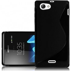 Husa SONY XPERIA J ST26I TPU S-LINE Black foto