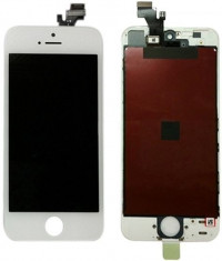 DISPLAY LCD FATA IPHONE 5 ALB - GEAM TOUCHSCREEN - NOU - CEL MAI MIC PRET !!! foto
