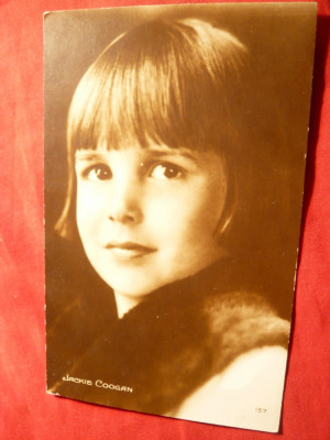 Ilustrata -Actor-Copil -Jackie Coogan , interbelica foto