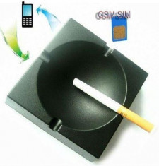 Microfon spion cu apelare cartela GSM sub forma de scrumiera / spionaj foto
