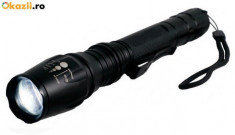 Lanterna POLICE 1200 W + Led Cree XML T6 + ULTRA Zoom Incarcator + 2 Acumulatori 4200 mAh foto