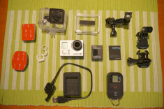 GoPro Hero 3+ Black cu telecomanda wireless, GARANTIE 17 Luni, Baterie + Charger 2 pozitii BONUS, folosita 10 zile foto