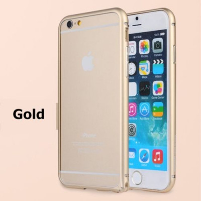 Bumper aluminiu auriu Iphone 6 4,7&amp;quot; + folie protectie ecran foto