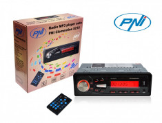 Resigilat - Radio MP3 player auto PNI Clementine 8210 USB slot SD fata detasabila, telecomanda foto