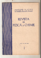 Revista de Fizica si Chimie lot-1967 foto