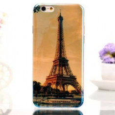 Husa silicon TPU Turnul Eiffel Iphone 6 Plus 5.5" + folie protectie ecran + expediere gratuita Posta