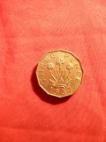 Moneda 3 pence 1937 George VI ,Marea Britanie , bronz ,cal.NC