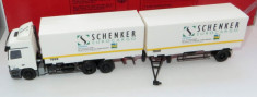 Herpa Mercedes ACTROS remorca Schenker 1:87 foto