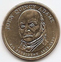 Statele Unite (SUA) 1 Dolar 2008 Comemorativa: John Quincy Adams, 6th President of the United States from 1825 to 1829 KM-427 aUNC foto