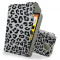 Husa HTC ONE X piele ECO imprimeu leopard model flip