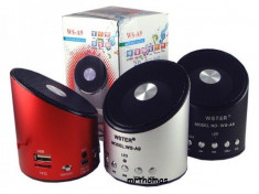 Boxa portabila A9 rosie radio si MP3 player USB si micro SD foto