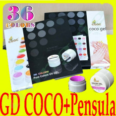 SET 36 Geluri UV Colarate COCO foto