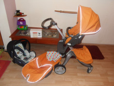 Carucior copil Stokke V1 Stroller + Landou + scaun de masina Maxi Cosi cu adaptor special Stokke + accesorii foto