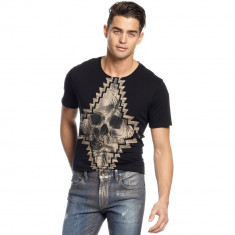 Tricou Guess Black Ethnic Skull masura L si XL foto