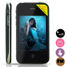 P5+ Dual Sim Dual Standby 3.2&amp;quot; Resistance Touch Screen Dual Camera FM TV WIFI Low Cost Java foto