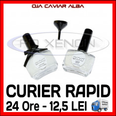 SET OJA ALBA CU PERLE CAVIAR COCO - MANICHIURA UNGHII - PRET MINIM foto