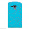 Husa Samsung Galaxy S3 MINI diamante SWAROVSKI albastra - folie ecran gratis