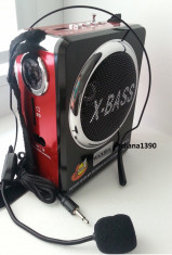 Radio Boxa Portabila Waxiba MP3 player redare stick USB si card SD + Lanterna foto